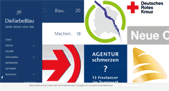 Desktop Screenshot of diefarbeblau.de